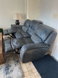 Sofa - duel recliner, 3 seats