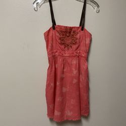 Women’s FREE PEOPLE 100% Cotton, Thin Lightweight Peach Color, Tie-Dye Pull Over Top… Size 0