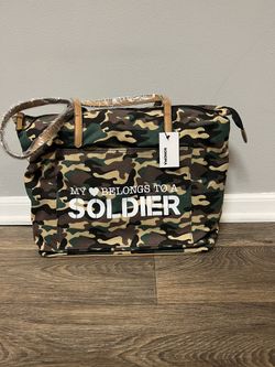 NEW Camouflage Canvas Tote Bag