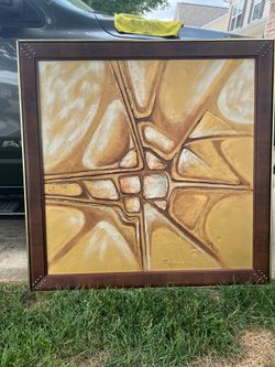 MacMillan Mid Century Abstract Acrylic on Canvas Painting