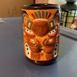 Honduras Honduran Pottery Coffee Cup Mug Brown New