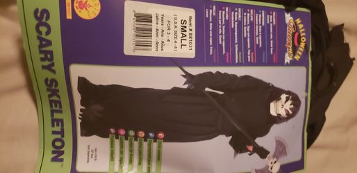 Boys skeleton costume LIKE NEW