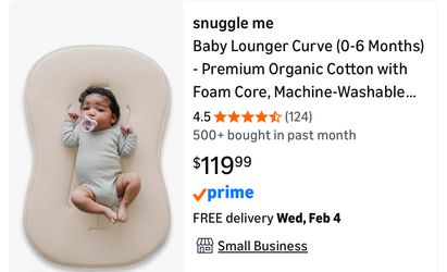 Snuggle Me baby lounger / infant lounger / baby nest / dockatot