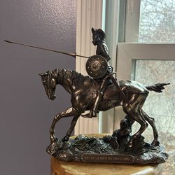 Don Quixote Riding Steed with Lance Figure