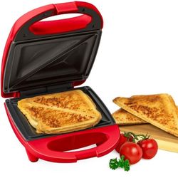 Nostalgia My Mini Sandwich Maker Red Brand New Open Box. 