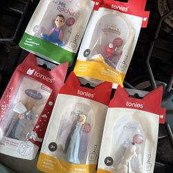 Frozen, Elsa, Olaf, Ms. Rachel, Ratatouille, Spidey Tonies Characters