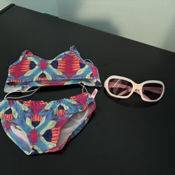 Build A Bear Bikini Set With Sunglasses 