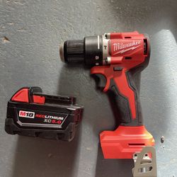 Milwaukee Hammer Drill And Battery 