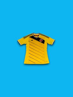 Adidas Colombia 2014 Soccer Jersey FIFA World Cup Jersey Medium Authentic