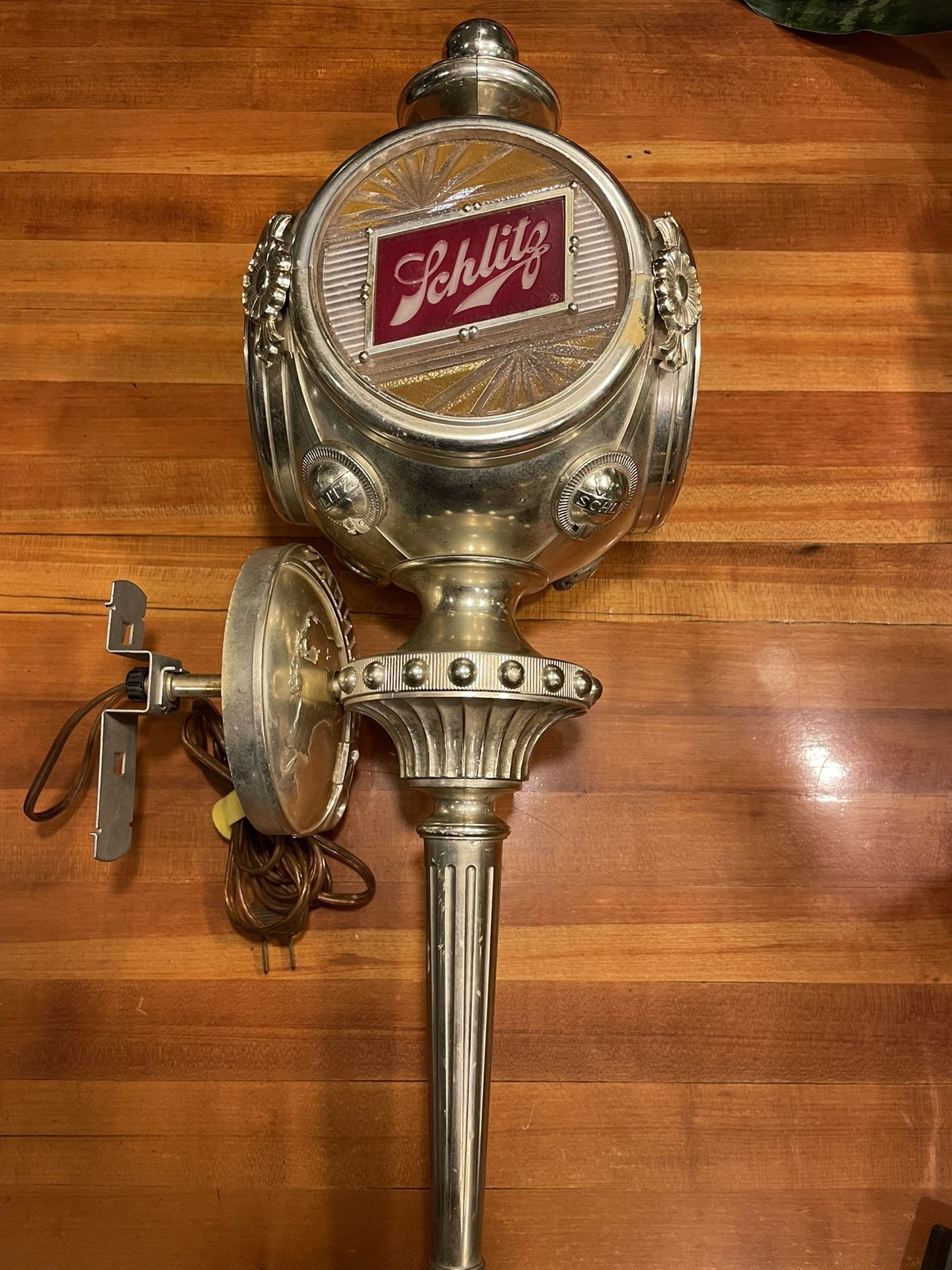 Vintage Schlitz Beer Carriage Lamp