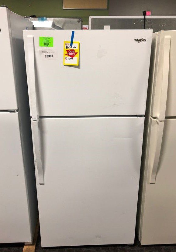 Whirlpool Top Freezer Refrigerator White  9A