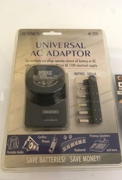 Universal AC adaptor and batteries