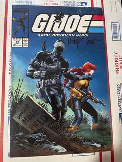 G.I. Joe #63 Marvel Comic  Print Signed