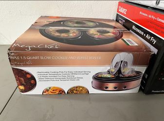 Triple Slow Cooker And Buffet Server 