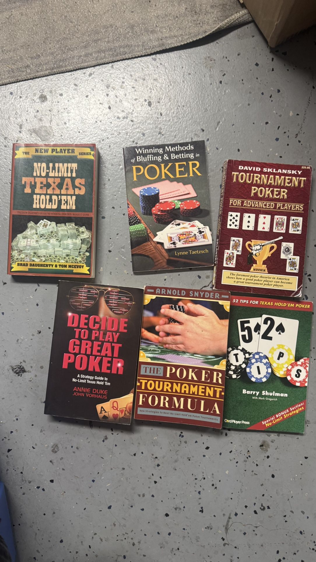 POKER Books Lot $30