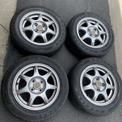 4 — 185/60r14 4x100 4x3.94 Stock Miata Na Nb Integra Civic  Scion Xa Xb Ia Echo Elantra Miata Civic  Fit Corolla Wheels Rims Tires!!