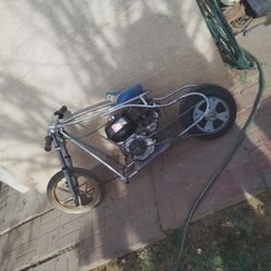 Mini bike with custom rebar