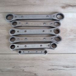 Snap-on SAE Ratcheting Wrenches (6 wrenches)