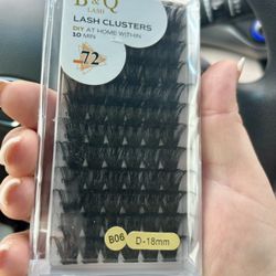 B & Q Lash Clusters. 