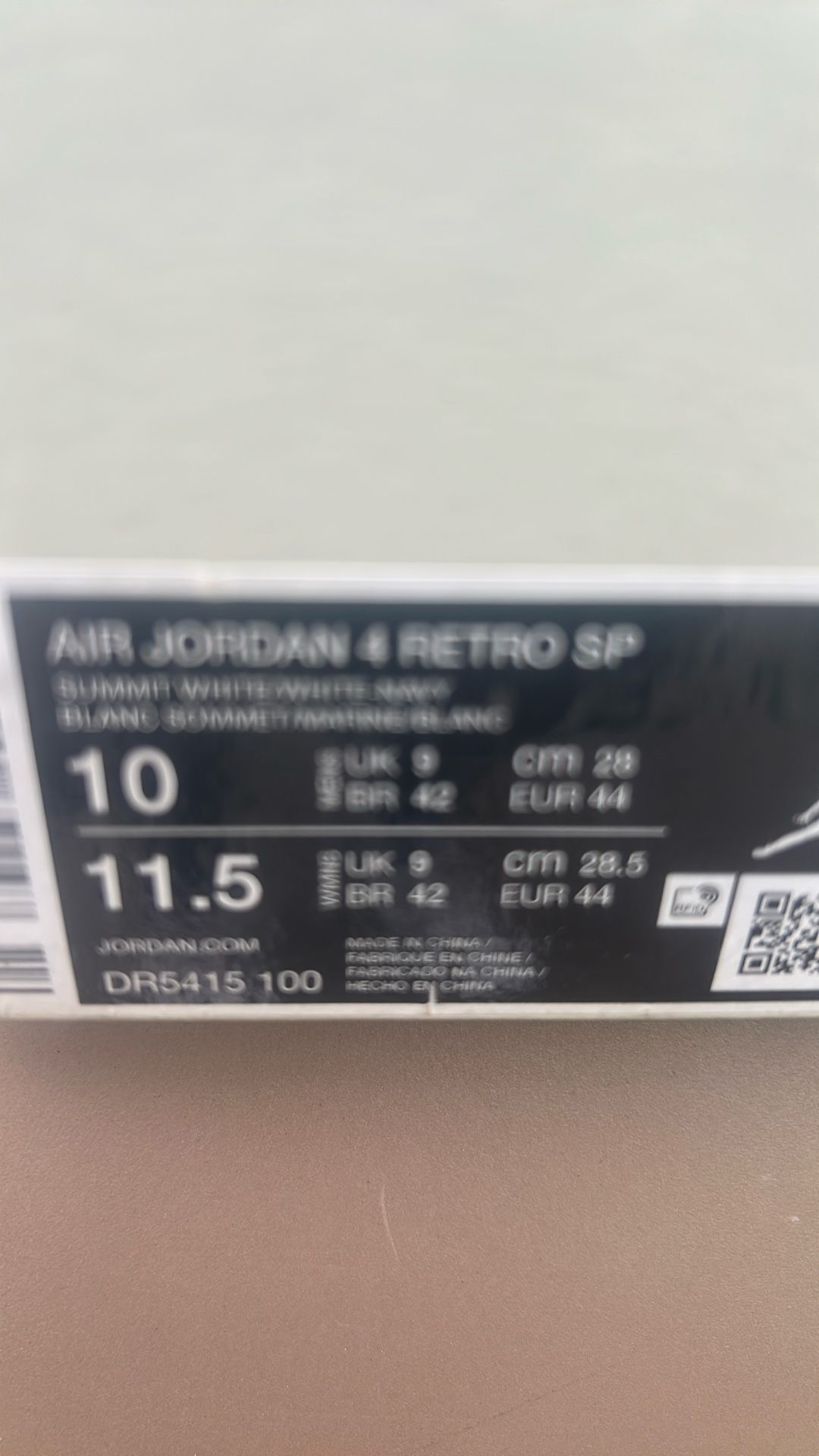 Jordan Retro 4 Sb
