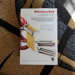 Kitchen Aid - Stand Mixer Attactmant - 3 Piece Pasta Roller & Cutter Set