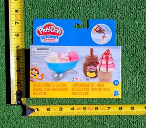 Play-Doh Kitchen Creations Hasbro Mini Drizzle Ice Cream 7pcs Playset Toy NOS