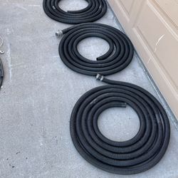 75ft Pond Pipe Non Kink PVC Pipe Water Garden Drainage Long Corrugated Flexible Hose for Gardening Ponds Fountains Aquariums (1-1/2" Diameter 75’)