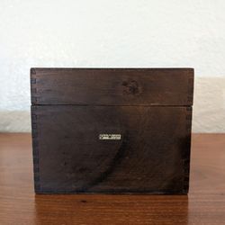 Vintage Globe Wernicke File With Original Cards