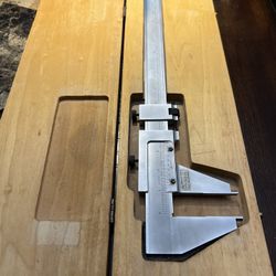 Scherr Tumico Vernier Caliper 24” with Wooden Case