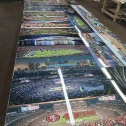 Sports Metal Canvases 12x36 