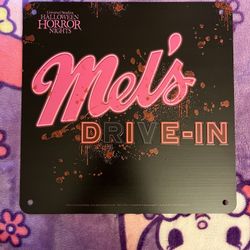 HHN 2024 Mel’s Drive-In Metal Poster