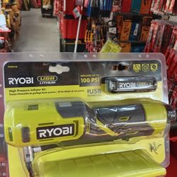 RYOBI USB Lithium High Pressure Inflator Kit 