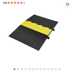 VEVOR 5Channel Cable Protector Ramp 22000lbs Load ADA Compliant Wire Cable Cover