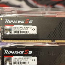 G.SKILL Ripjaws S5 32GB DDR5-6000 CL36 (2×16) | Like New | OBO (F5-6000J3636F16GX2-RS5K)