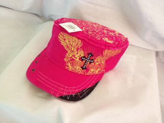 Pink cross hat