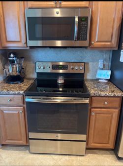 Refrigerator stove dishwasher and microwave