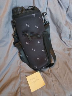 Water bottle bag, black stars