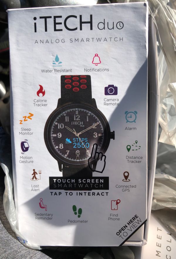 analog smartwatch with second hand