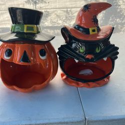 Mr. Halloween 11" Motion Activated Ceramic Jack-O-Lantern Candy Bowl