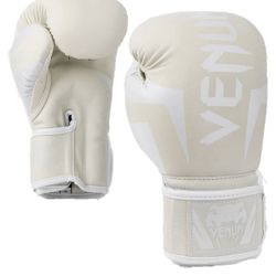 Venum Elite Boxing Gloves 14 oz White/Off-White