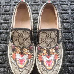 Gucci GG Men  Tiger Design Shoe 