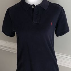 Large Navy Blue Women’s Polo Golf Shirt