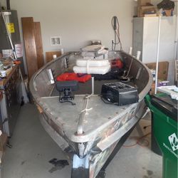 14 Foot Aluminum Boat, Motor, Trailer, Lake Ready