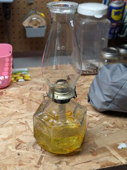 Vintage Oil Lamp and Extra Oil