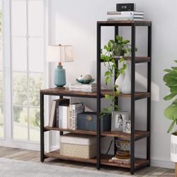 109 Tribesigns 5-Tier Bookshelf, Ladder Corner Bookshelves Etagere Bookcase, 8 Shelves Display Rack Storage Shelf for Living Room Home Office