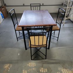 Kitchen Dining Table And 4 Chair Set