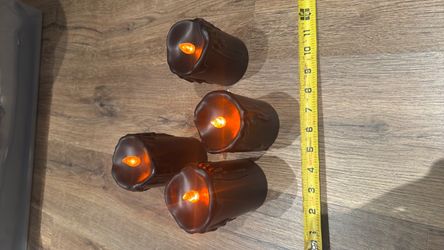 Set of 4 faux battery operated candle