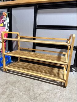 FREE wooden shoe shelf