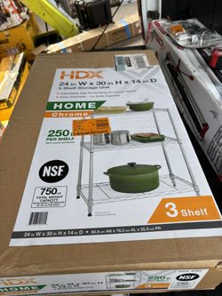 HDX Home Chrome Shelfs 