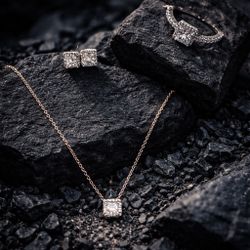 Set De collar Aretes Y Anillo 